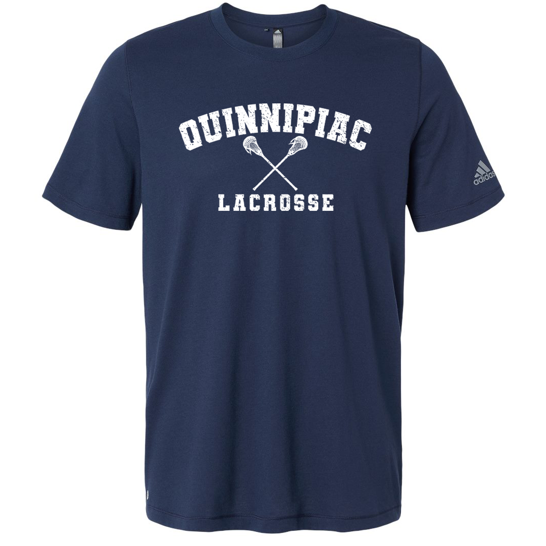 Quinnipiac Men's Lacrosse Adidas Blended T-Shirt