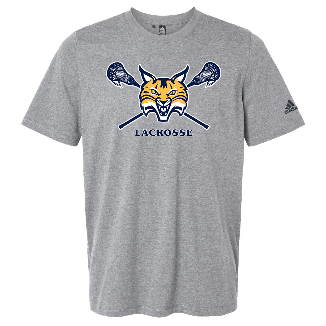 Quinnipiac Men's Lacrosse Adidas Blended T-Shirt