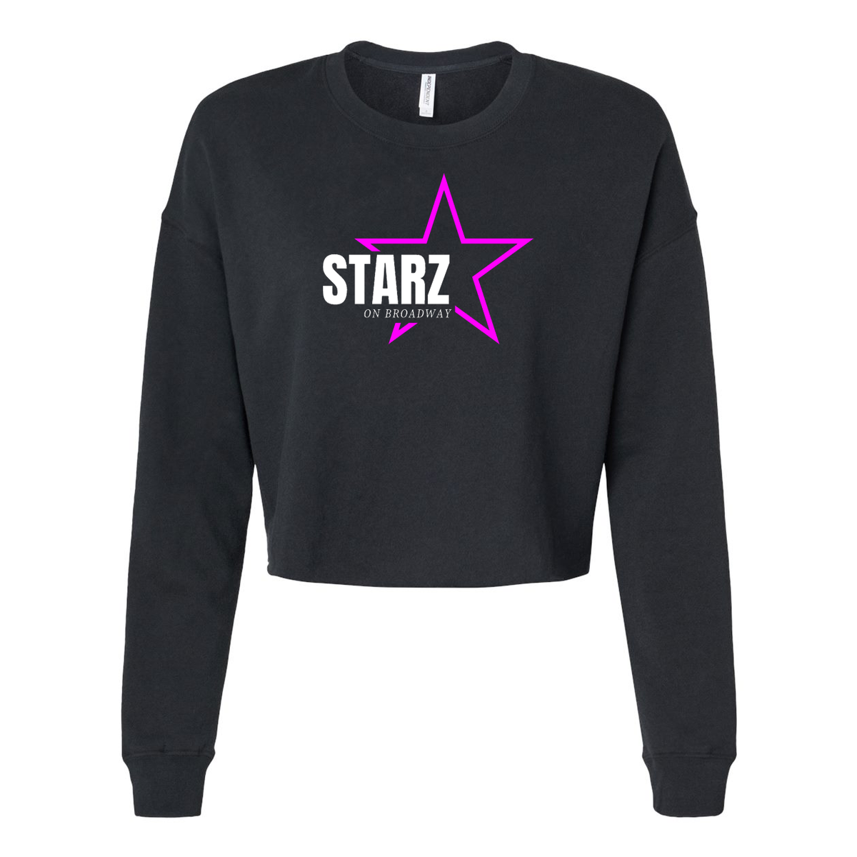 Starz on Broadway Women's Lightweight Cropped Crew Pullover