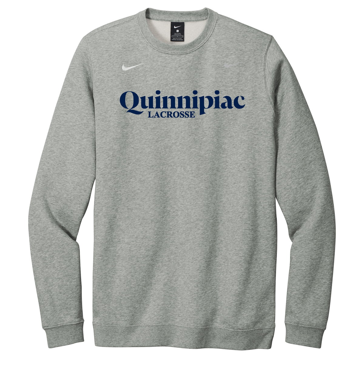 Quinnipiac Men's Lacrosse Nike Fleece Crew Neck