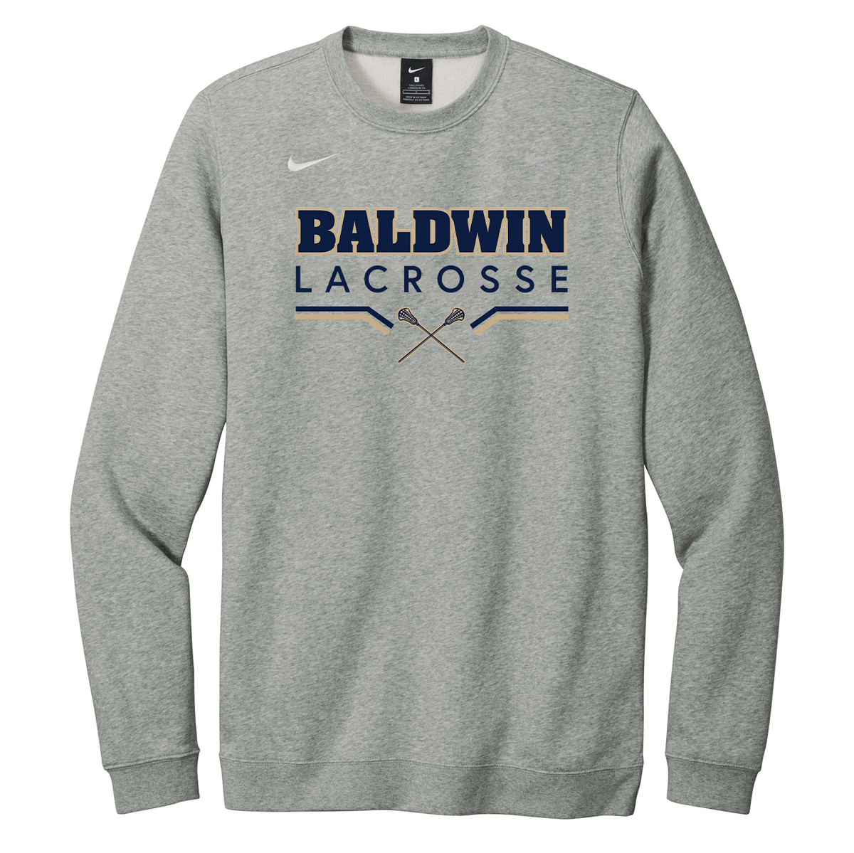 Baldwin HS Girls Lacrosse Nike Fleece Crew Neck