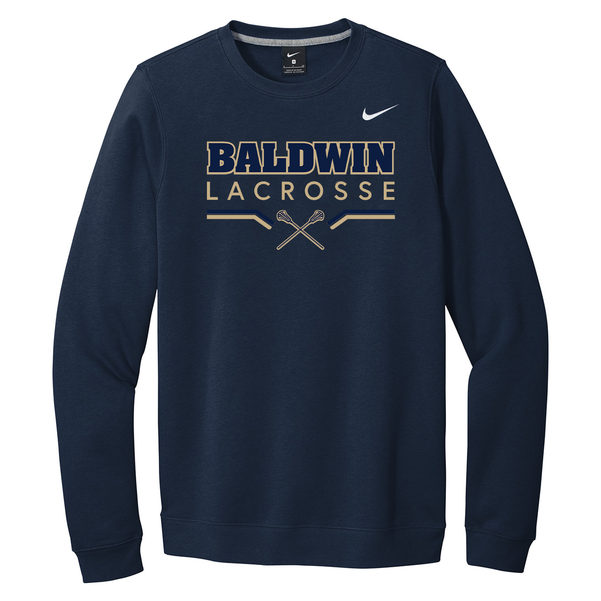 Baldwin HS Girls Lacrosse Nike Fleece Crew Neck