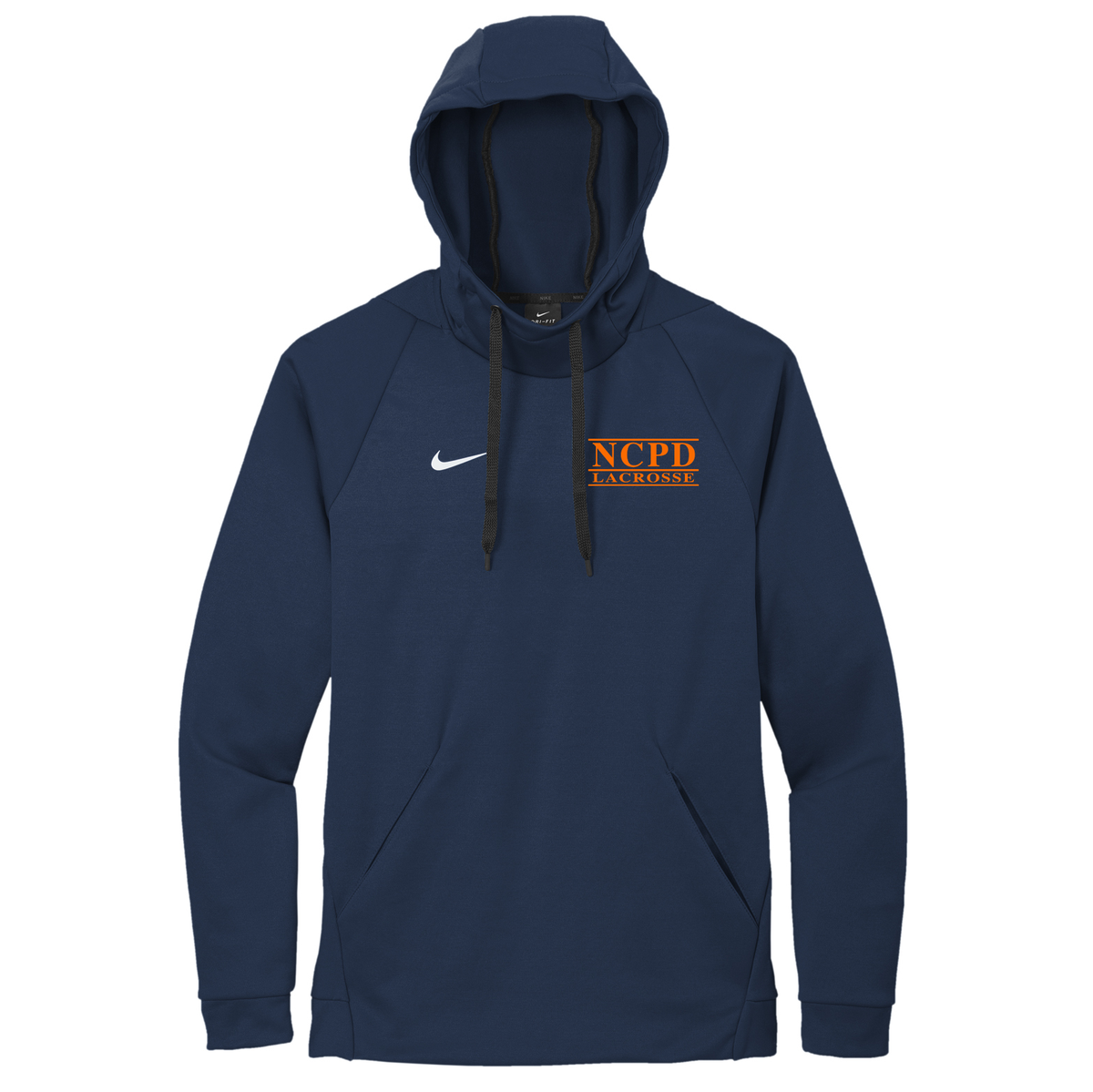 NCPD Lacrosse Nike Therma-FIT Embroidered Hoodie