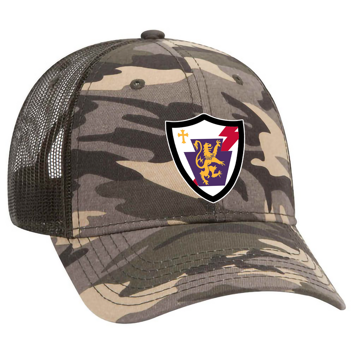 Royal Warrior Battalion Army ROTC Camouflage Trucker