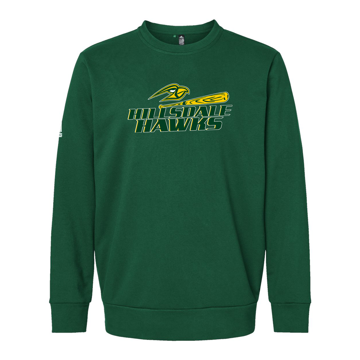 Hillsdale Hawks Adidas Fleece Crewneck Sweatshirt