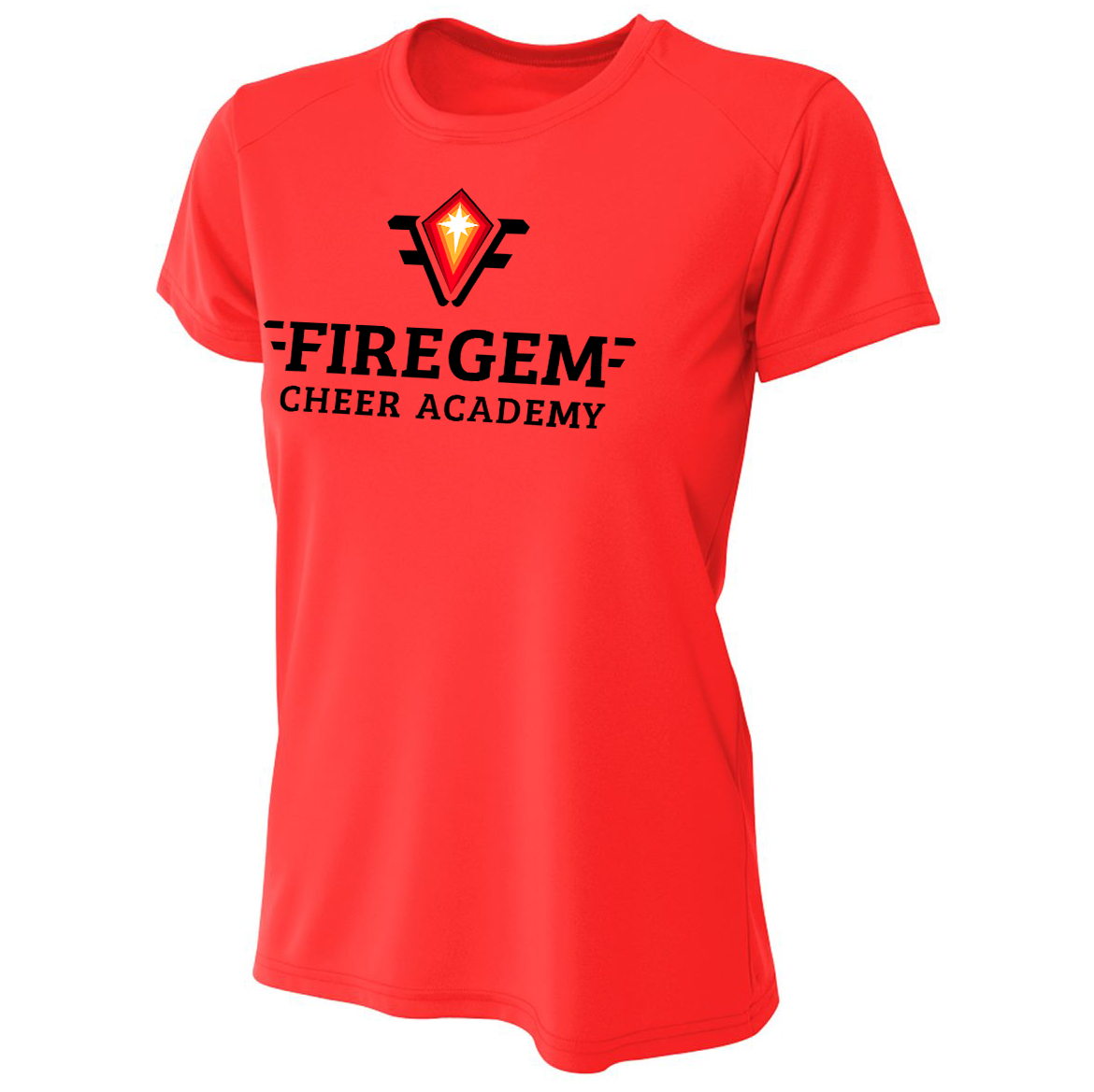 Firegem Cheer Academy A4 Womens Cooling Performance Crew