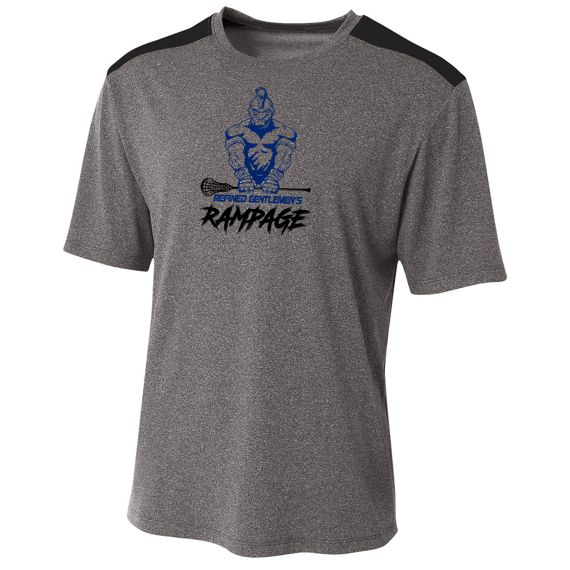 Rampage Box Lacrosse A4 Tourney Heather S/S Colorblock
