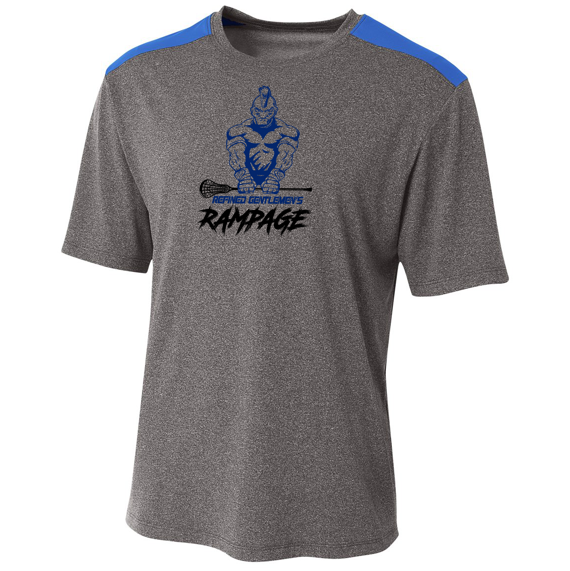 Rampage Box Lacrosse A4 Tourney Heather S/S Colorblock