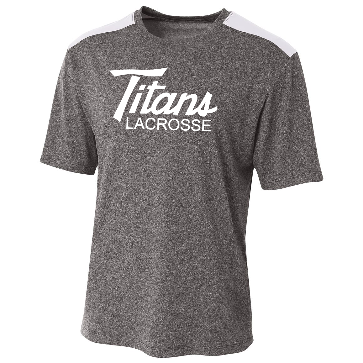 TV Titans Lacrosse A4 Tourney Heather S/S Colorblock