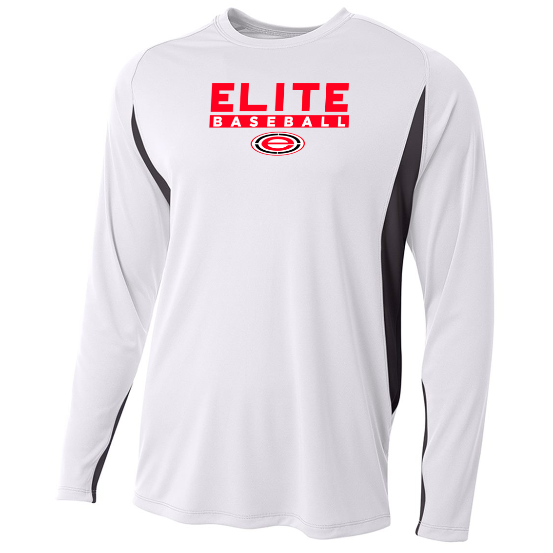 LI Elite Baseball Long Sleeve Color Block Cooling Performance Tee