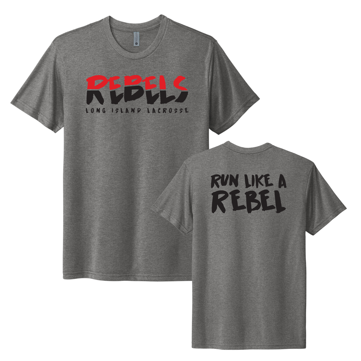 Rebels Lacrosse "Run like a Rebel" Tri Blend T-Shirt