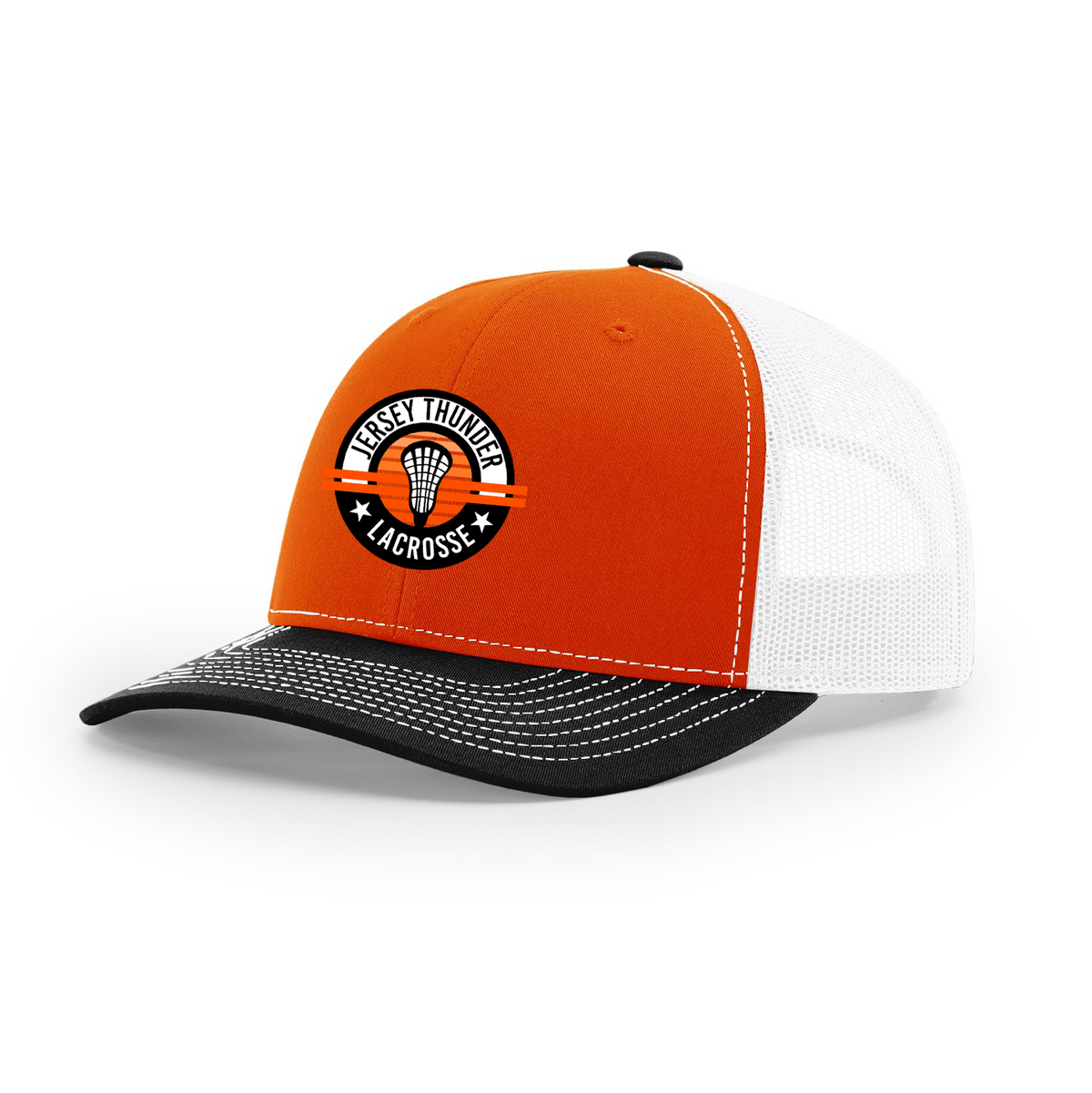 Jersey Thunder Lacrosse Richardson Snapback Trucker Cap - Patch Hat