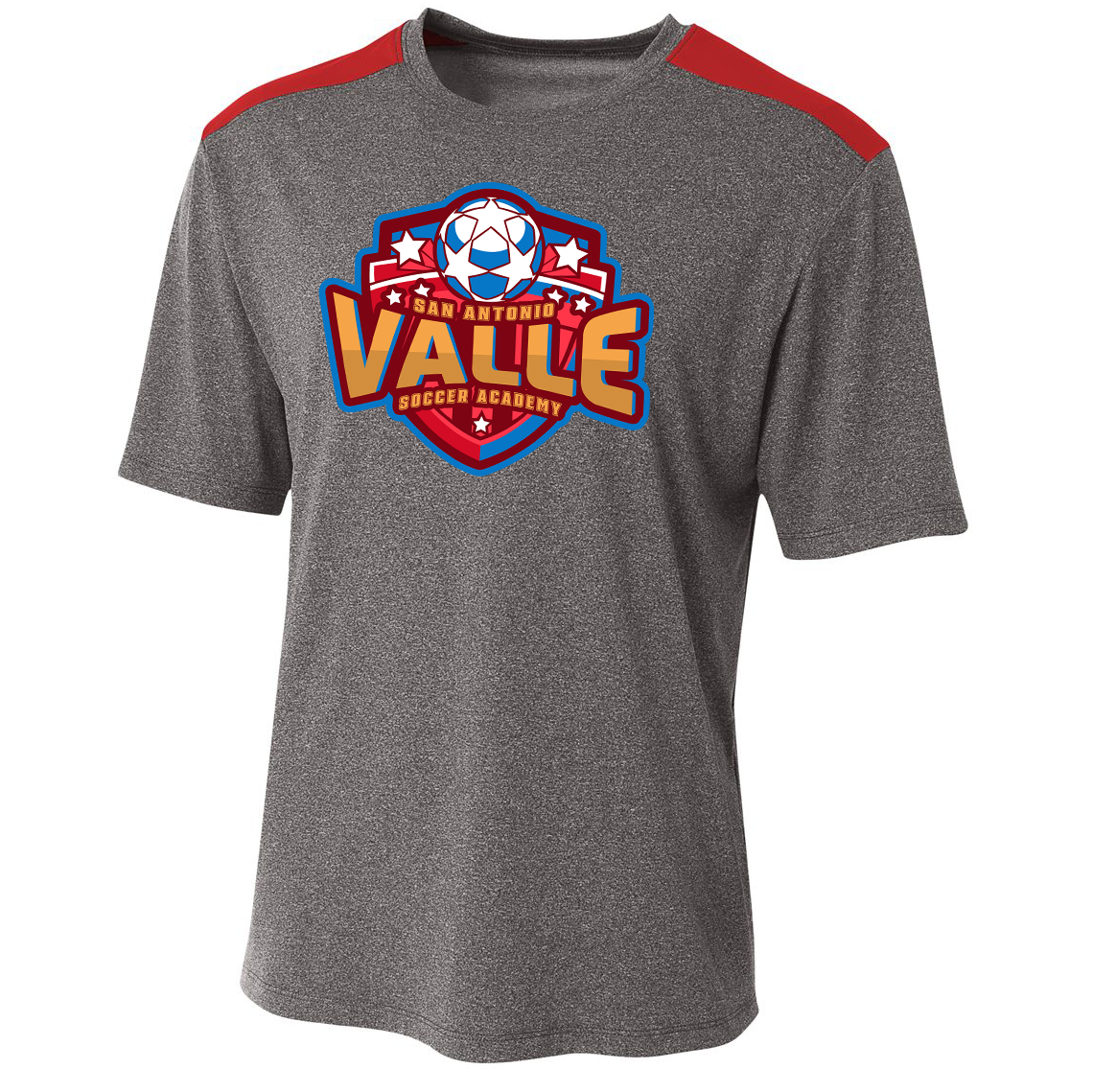 Valle Soccer Academy A4 Tourney Heather S/S Colorblock