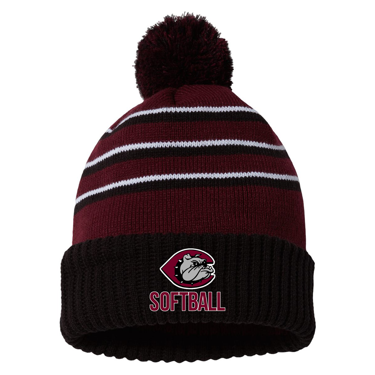 Nash Central HS Softball Richardson Striped Beanie W/ Cuff