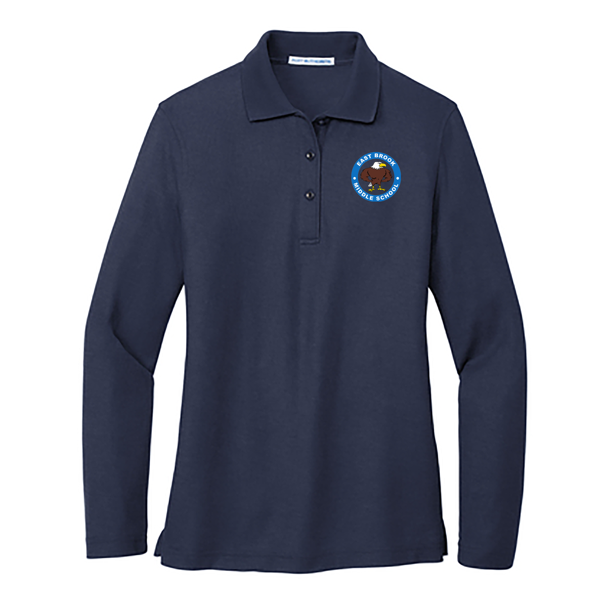 East Brook Middle School Ladies Silk Touch™ Long Sleeve Polo