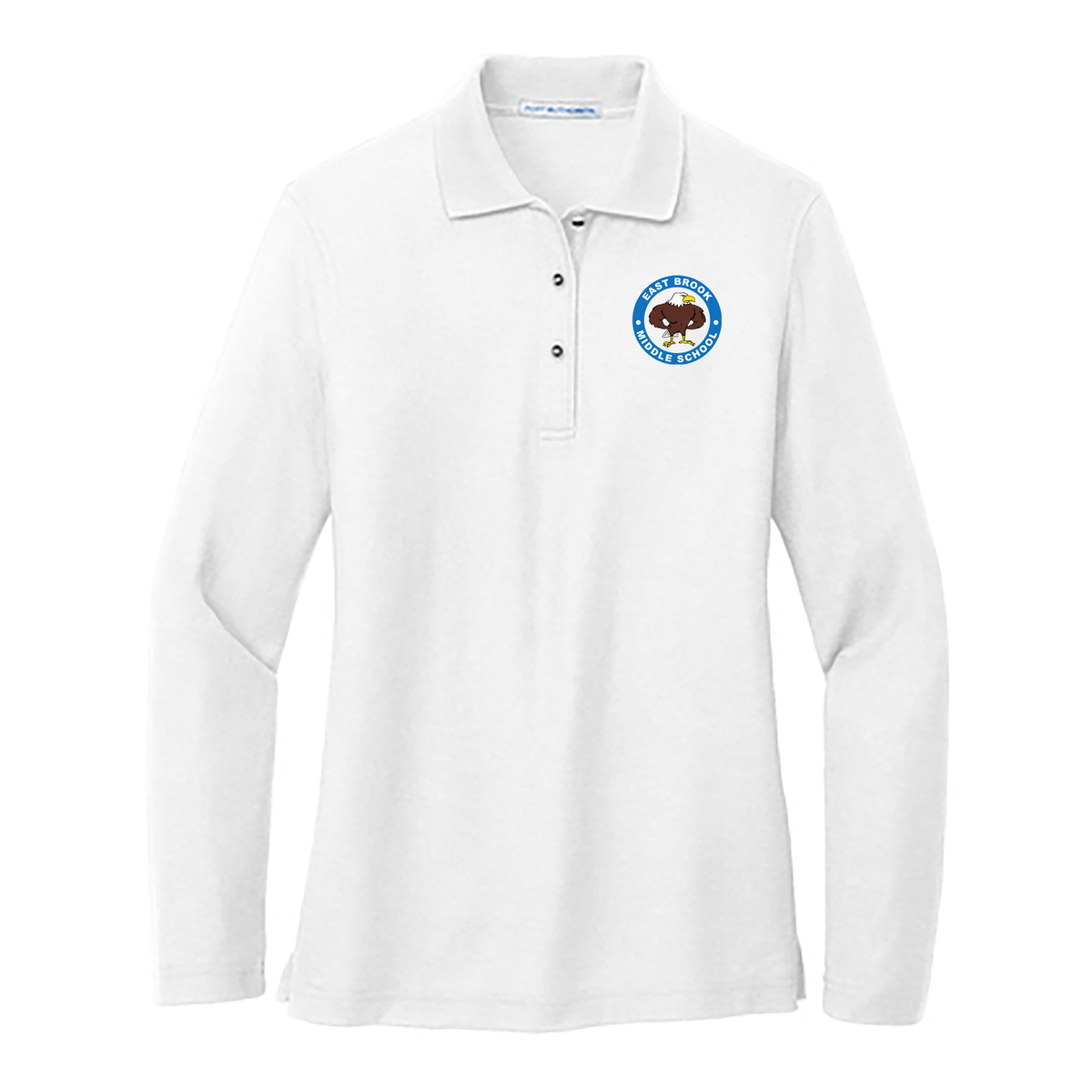 East Brook Middle School Ladies Silk Touch™ Long Sleeve Polo