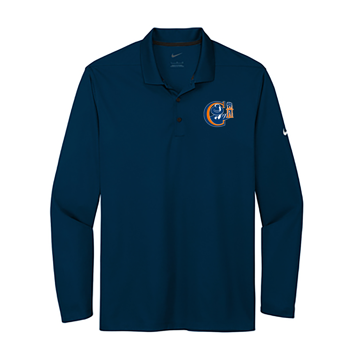 Collegiate School Nike Dri-FIT Micro Pique 2.0 Long Sleeve Polo