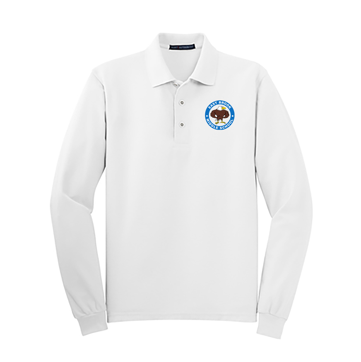 East Brook Middle School Silk Touch™ Long Sleeve Polo