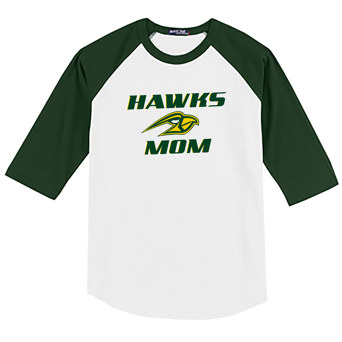 Hillsdale Hawks 3/4 Sleeve Baseball Shirt