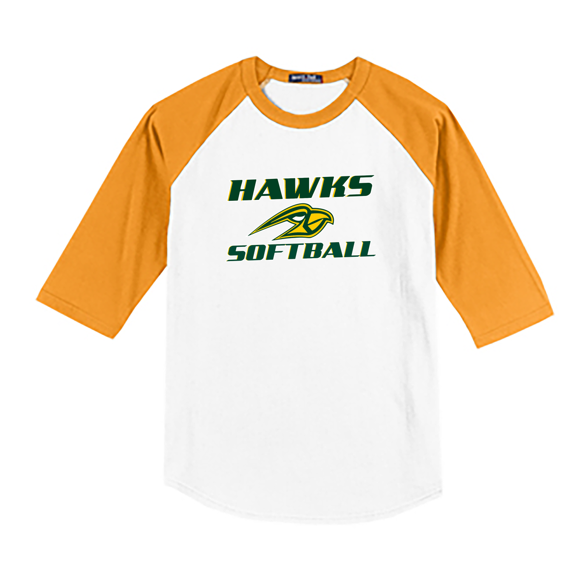 Hillsdale Hawks 3/4 Sleeve Baseball Shirt