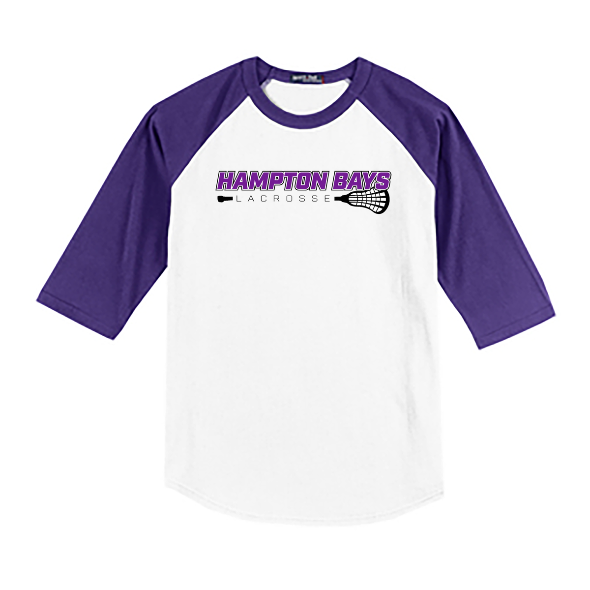 Hampton Bays Lacrosse 3/4 Sleeve Baseball Shirt