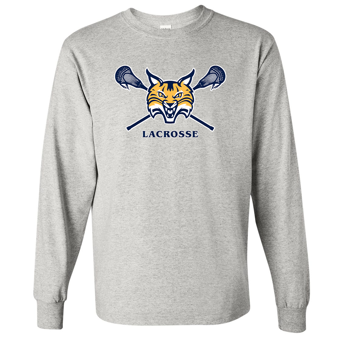 Quinnipiac Men's Lacrosse Heavyweight Cotton Long Sleeve Shirt