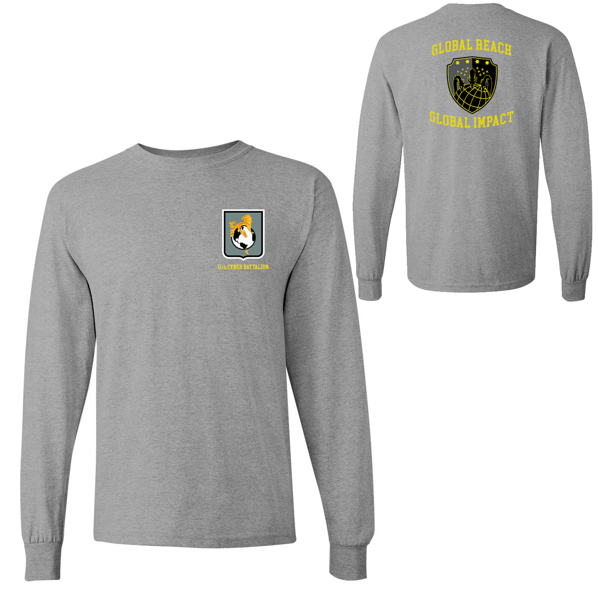 11th Cyber Battalion Gildan Ultra Cotton Long Sleeve Shirt