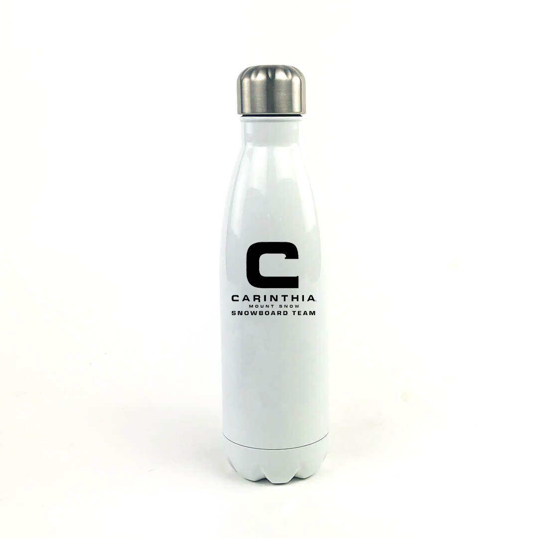 Mount Snow 17 Oz. White Stainless Steel Water Bottle