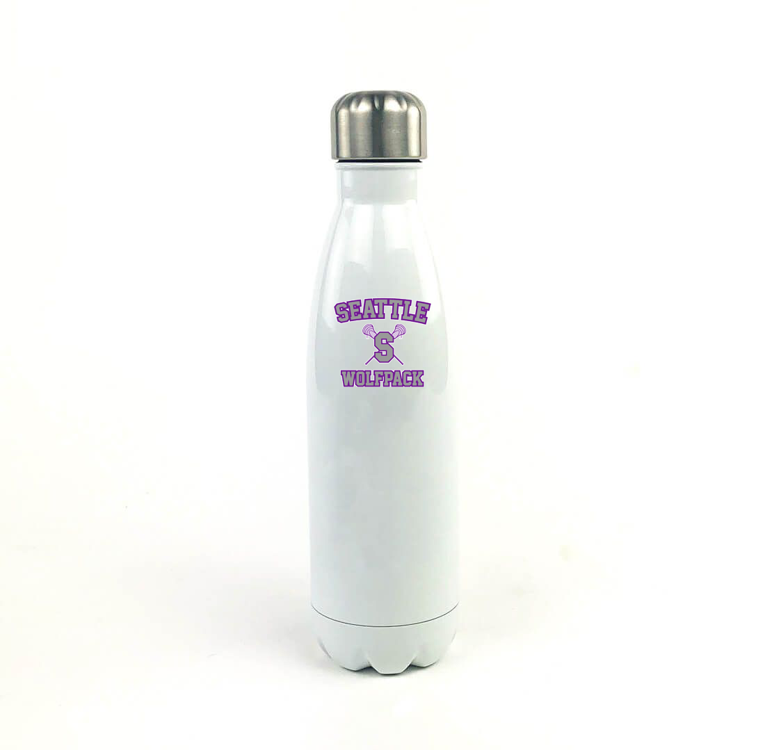 Seattle Wolfpack 17 Oz. White Stainless Steel Water Bottle