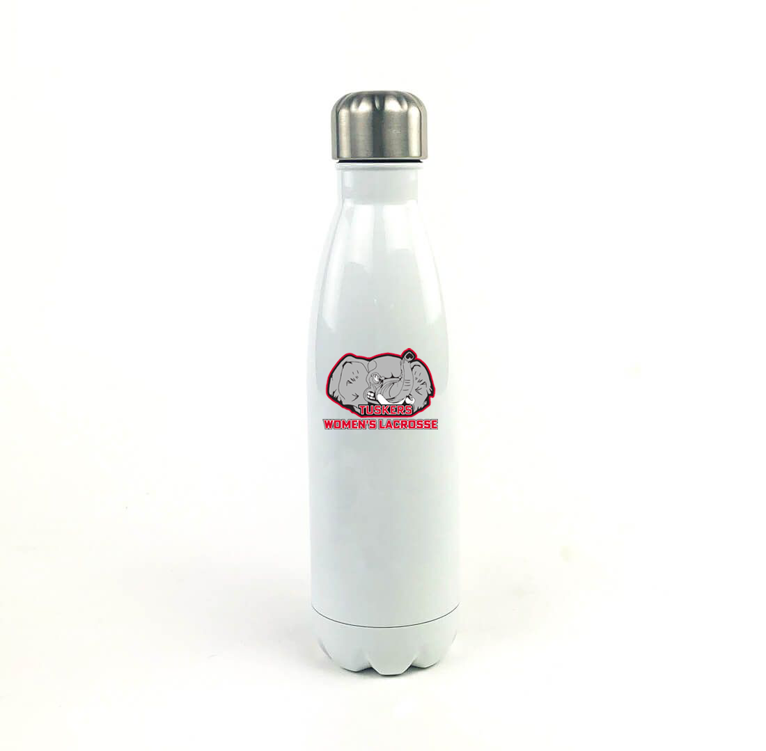 Somers HS Girls Varsity Lacrosse 17 Oz. White Stainless Steel Water Bottle