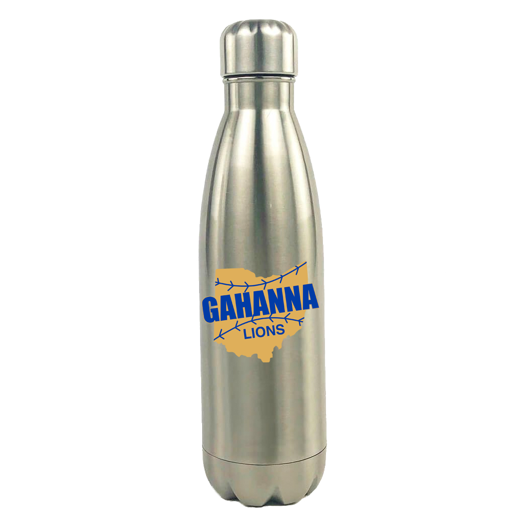 Gahanna Baseball Stainless Steel Water Bottle