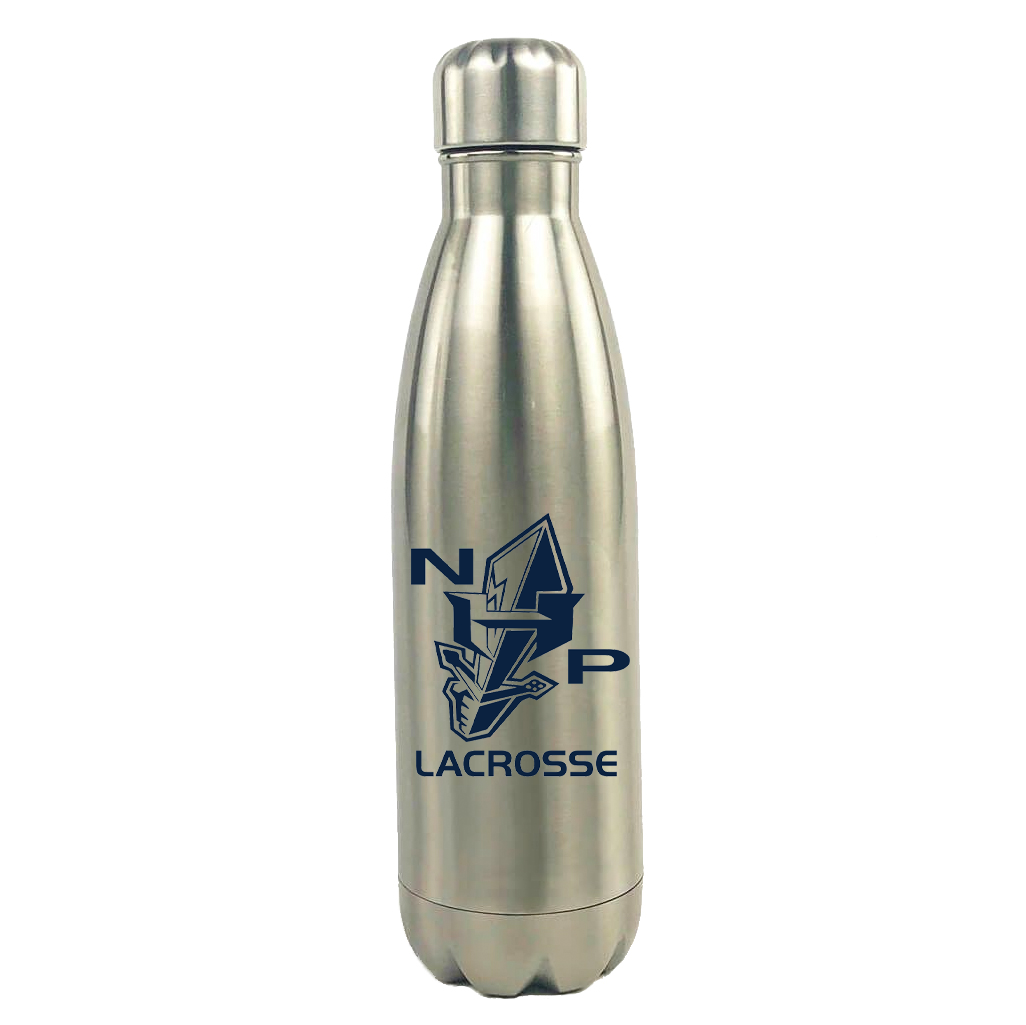 New Hyde Park HS Lacrosse Stainless Steel Water Bottle