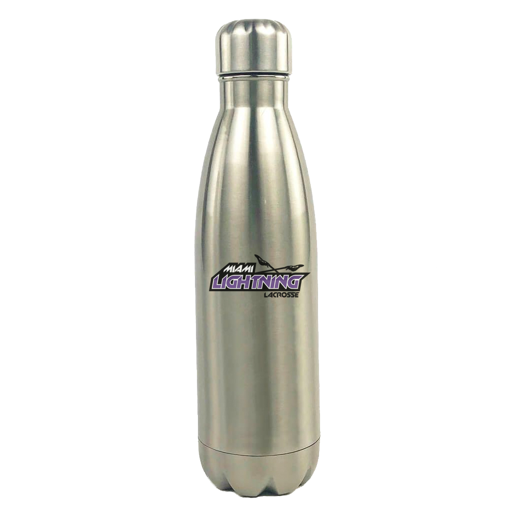 Miami Lightning Stainless Steel Water Bottle