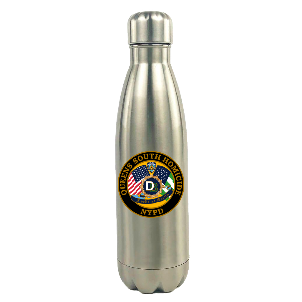 Queens South Homicide Stainless Steel Water Bottle