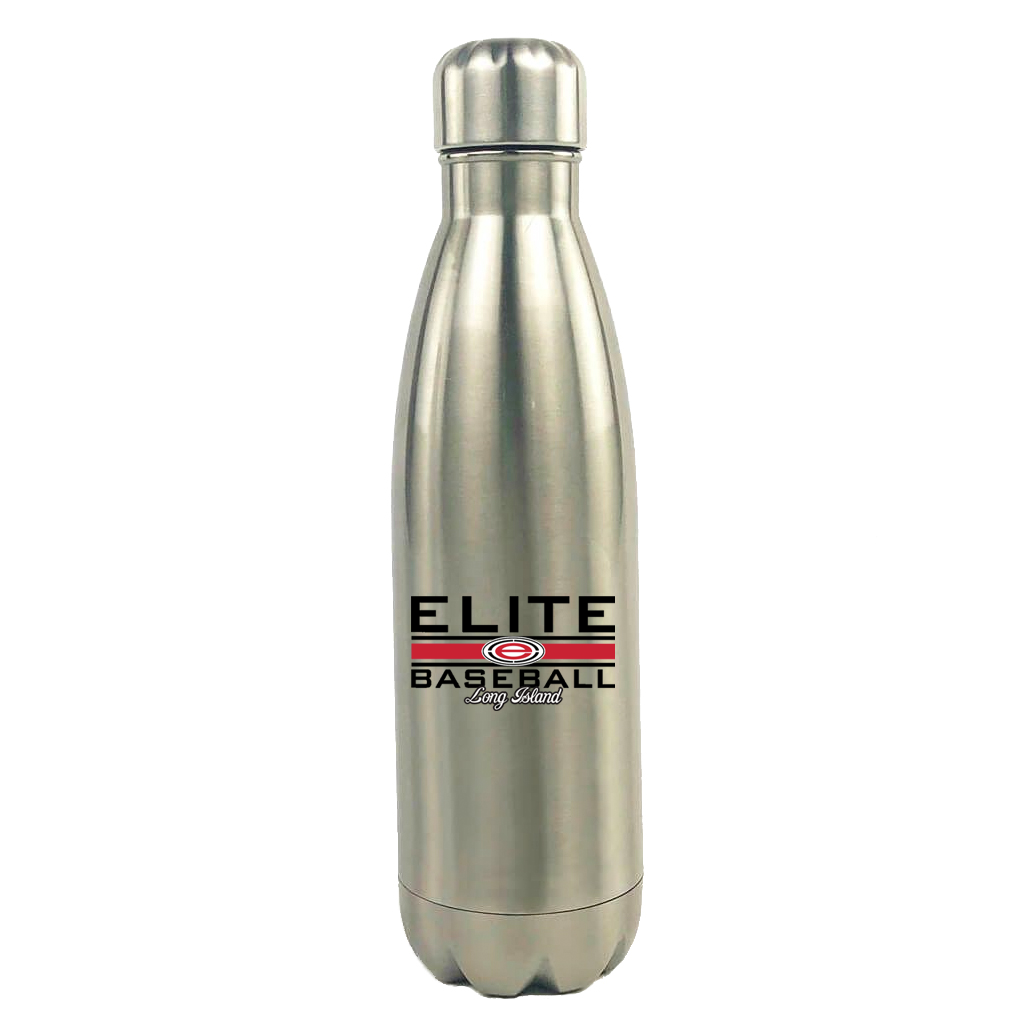 LI Elite Baseball Stainless Steel Water Bottle