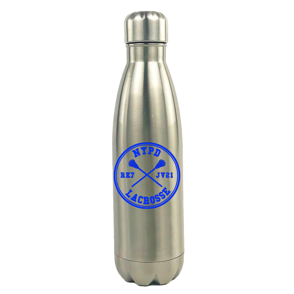 NYPD Lacrosse Stainless Steel Water Bottle