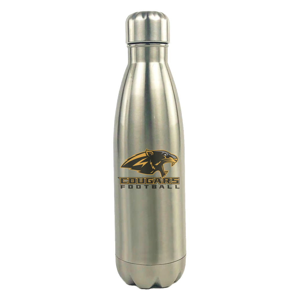 Tamarac Cougars Football Stainless Steel Water Bottle