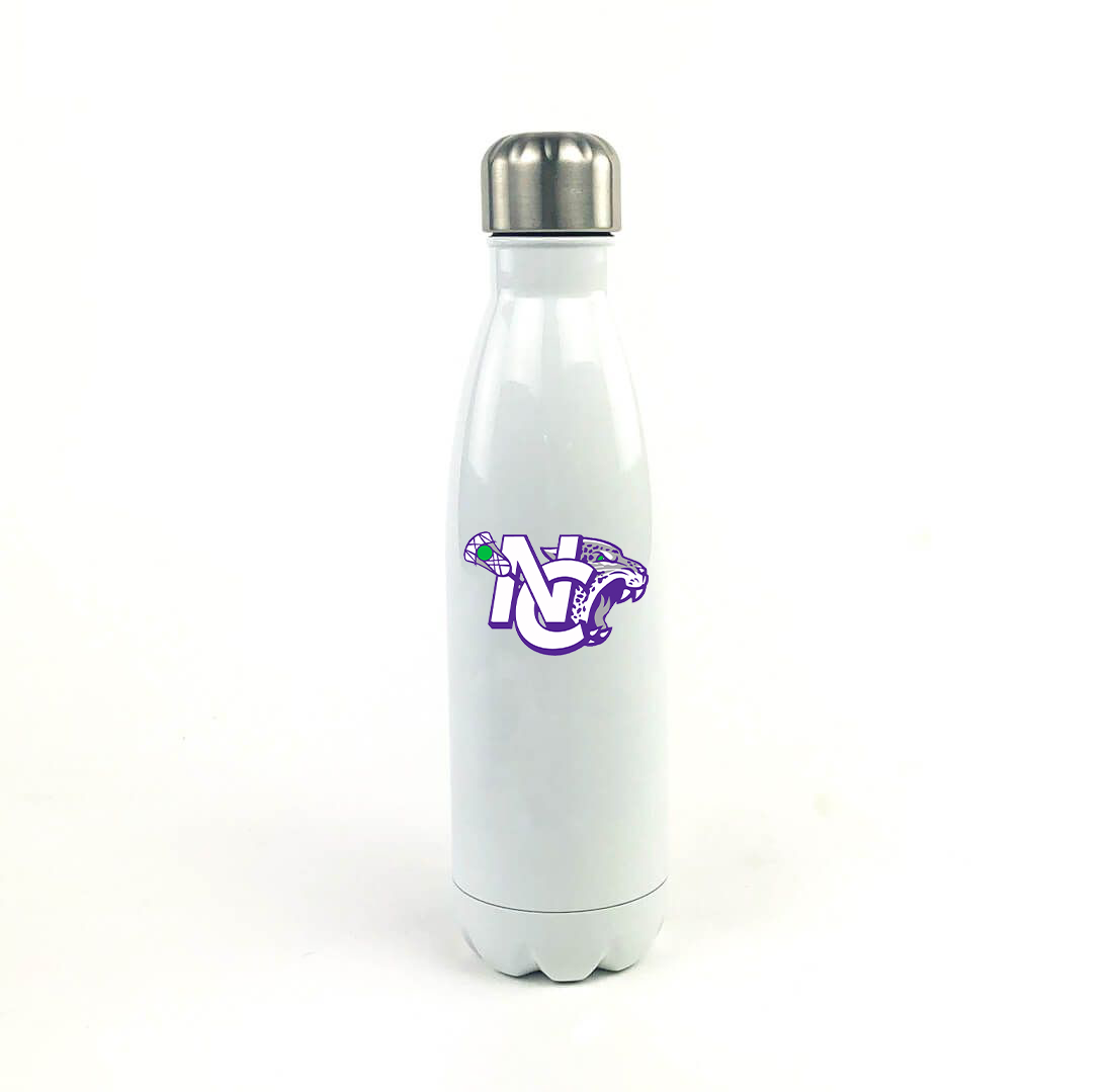 North Creek Lacrosse 17 Oz. White Stainless Steel Water Bottle