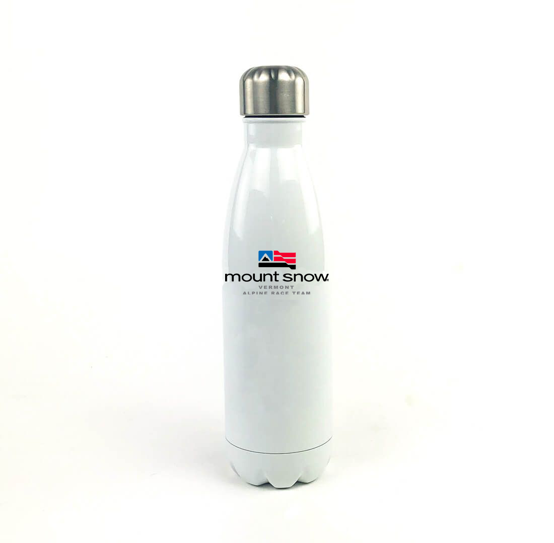 Mount Snow 17 Oz. White Stainless Steel Water Bottle