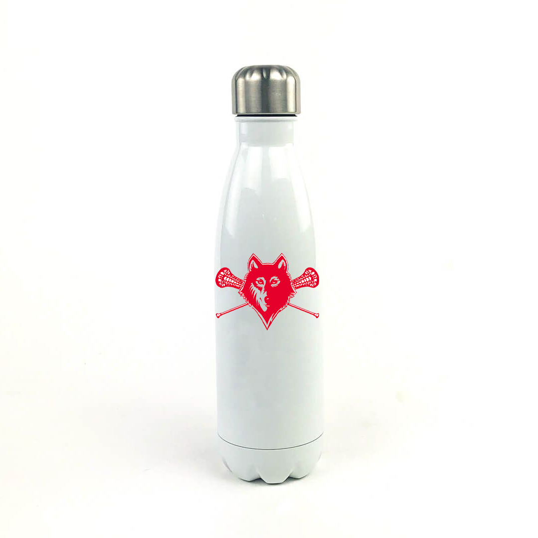 Newberry Lacrosse 17 Oz. White Stainless Steel Water Bottle