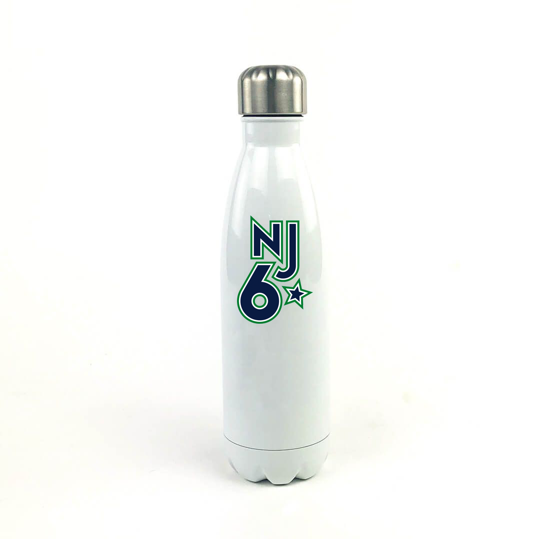 New Jersey Sixers 17 Oz. White Stainless Steel Water Bottle