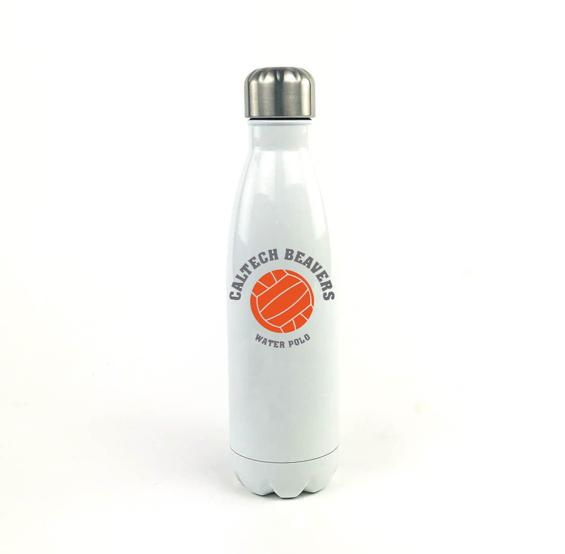 Caltech Water Polo 17 Oz. White Stainless Steel Water Bottle