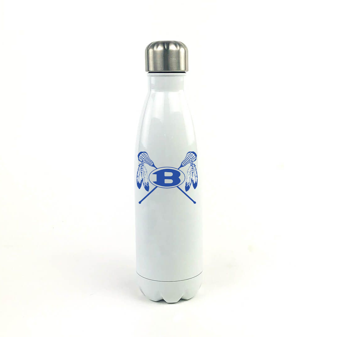 Boonsboro Lacrosse 17 Oz. White Stainless Steel Water Bottle