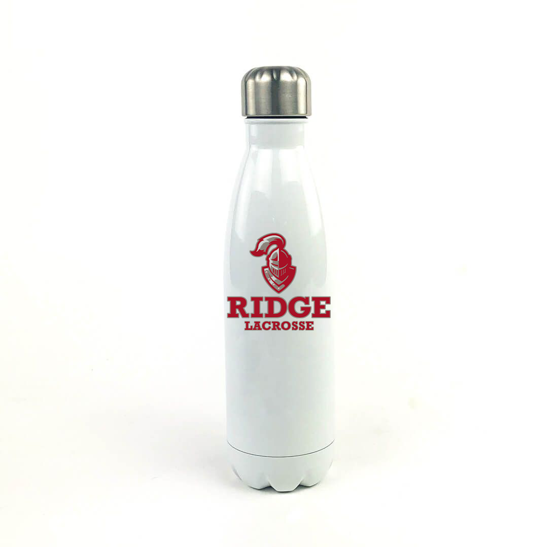 Northridge High School Lacrosse 17 Oz. White Stainless Steel Water Bottle