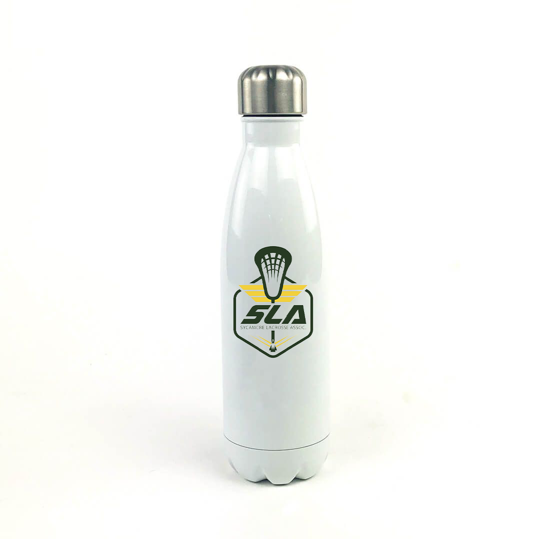 Sycamore Lacrosse Association 17 Oz. White Stainless Steel Water Bottle