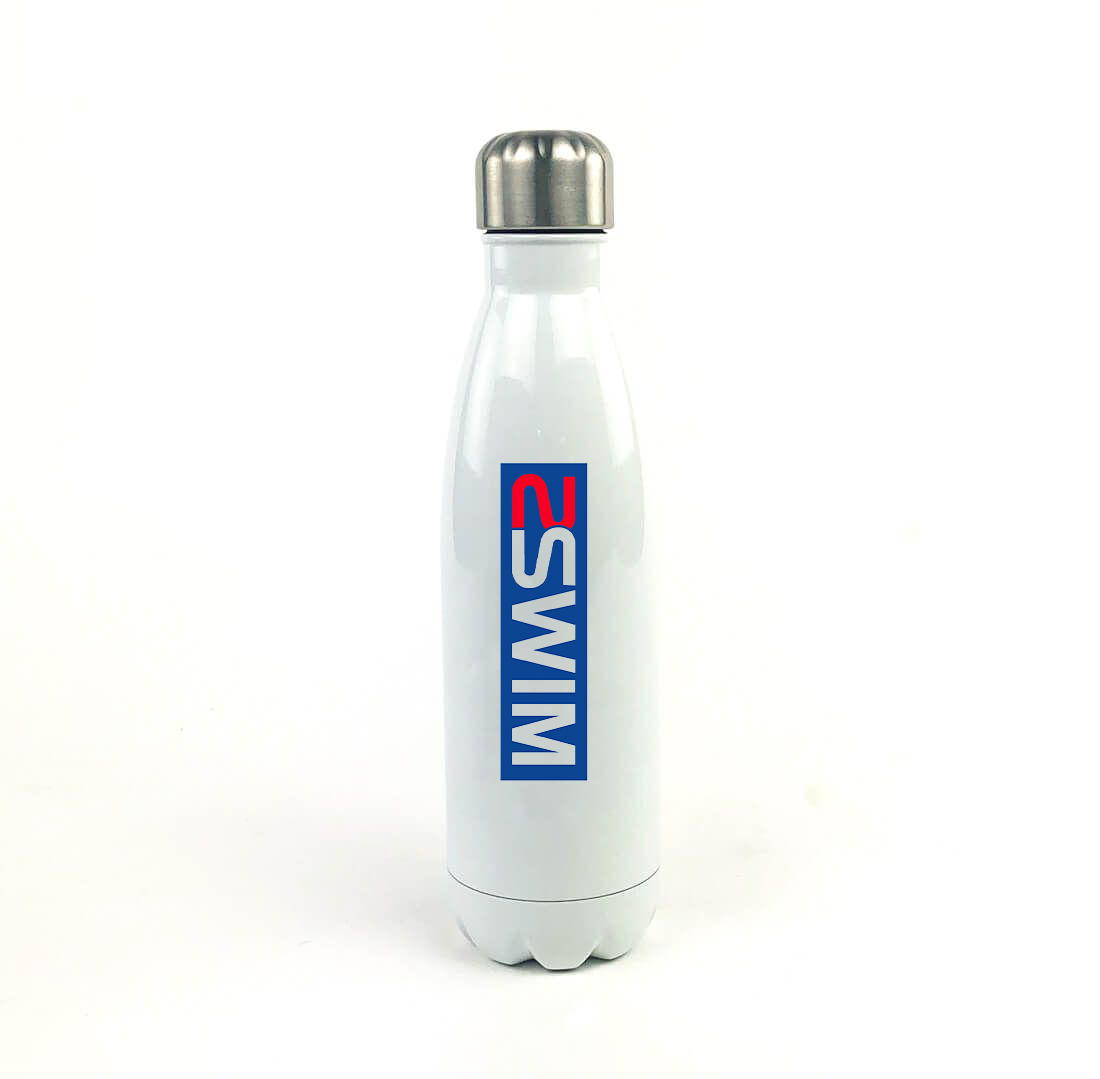 Skudin Swim 17 Oz. White Stainless Steel Water Bottle