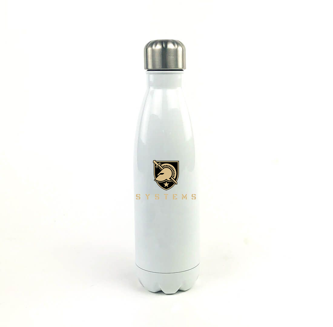 USMA - West Point Systems 17 Oz. White Stainless Steel Water Bottle