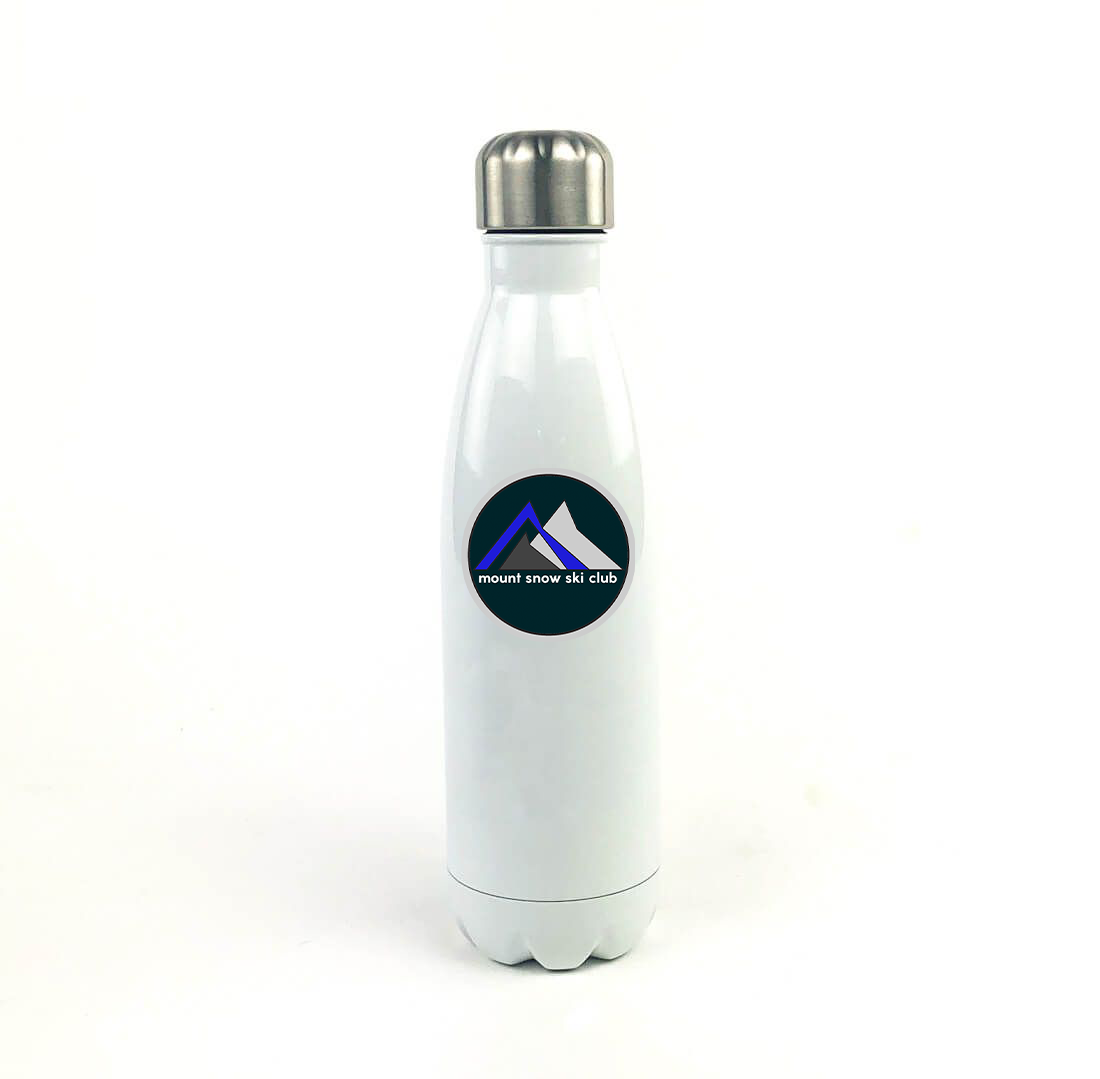 Mount Snow 17 Oz. White Stainless Steel Water Bottle