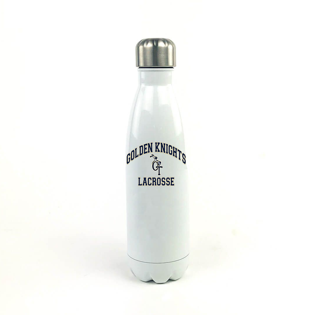 Old Tappan HS Lacrosse 17 Oz. White Stainless Steel Water Bottle