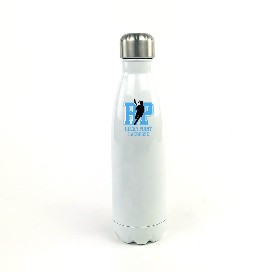 Rocky Point Girls Lacrosse 17 Oz. White Stainless Steel Water Bottle